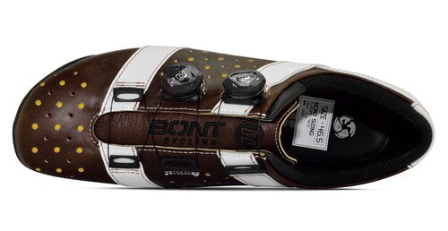 Bont Road Shoes Vaypor Brown/White Stripes