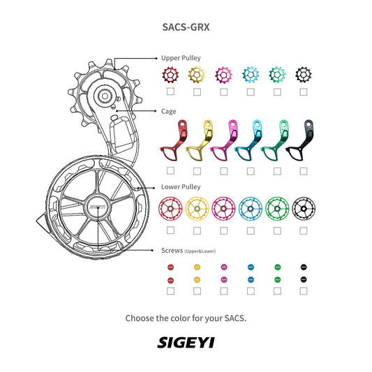 SIGEYI Pulley System  GRX810 RD810/815 11-34T