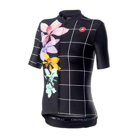 Castelli Jersey Fiorita Black Small