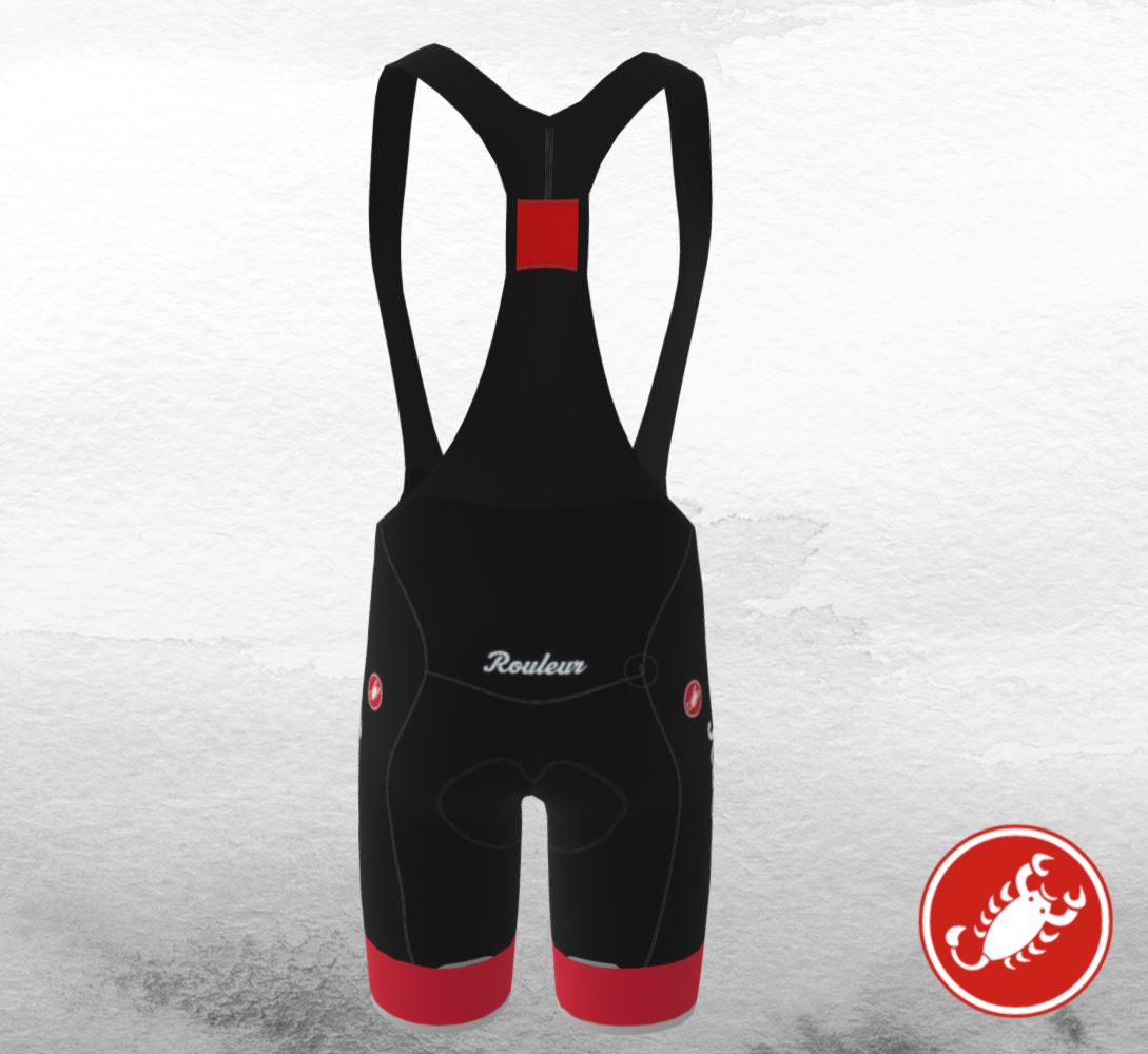 Rouleur Custom Castelli Competizione Men's Bibshort - Kiss Air Seat Pad