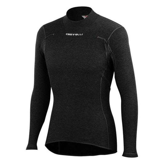 Castelli Flanders Warm Long Sleeve Base Layer Black Men's