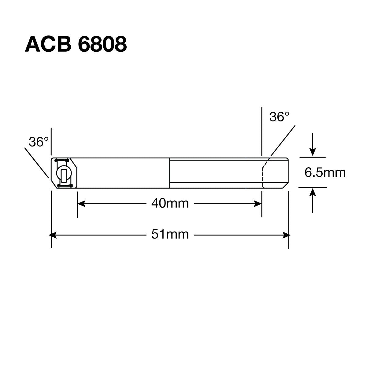 Enduro HS Bearing 1.5" 40 x 51 x 6.5 36x36Ã‚Â°