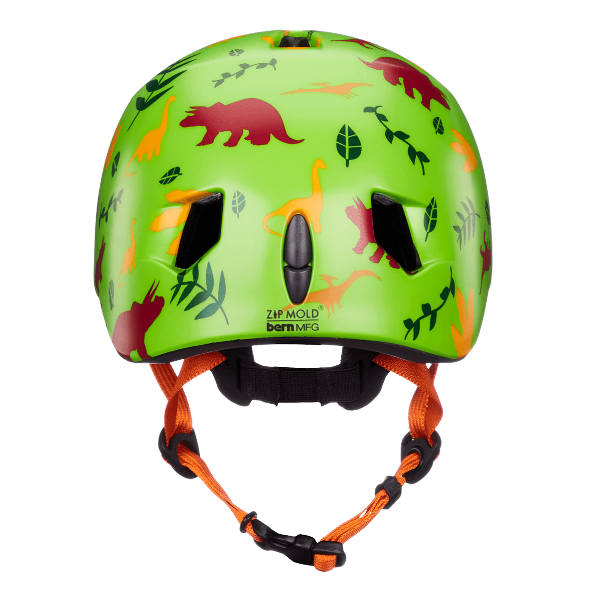 Bern Tigre Satin Green Dino w/ Visor Ã¢â‚¬â€œ XXS